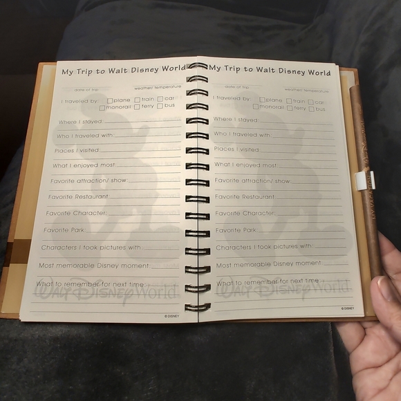Walt Disney World Vacation Journal with pencil Mickey Mouse - Picture 6 of 9